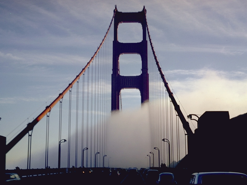 golden gate bridge fog. Golden Gate Bridge, California